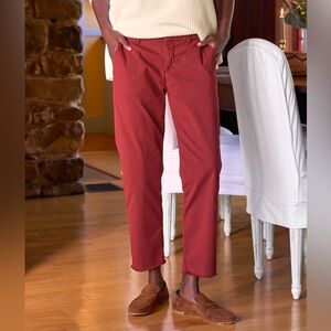 Frank & Eileen Brick Red Straight Leg Pants